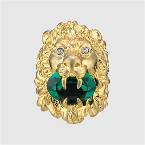 gucci lion necklace ebay|Gucci lion ring.